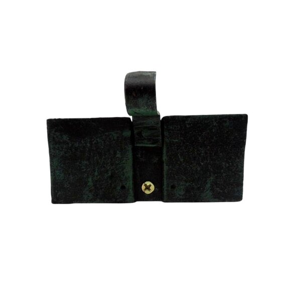 Snowman STOCKING HOLDER Rustic Cast Iron Christmas Decor - Picture 11 of 11